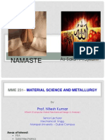 NAMASTE - Introduction to Material Science