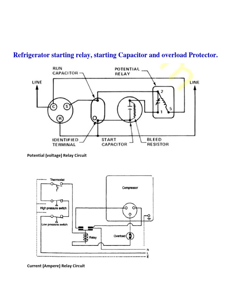 Refrigerator Starting Relay PDF PDF Relay Capacitor