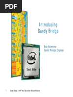 Intel Sandy Ntel Sandy Bridge Architecture