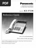 Panasonic Kx-t7230SP User Manual 2