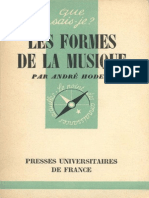 Hodeir, André - Les Formes de La Musique