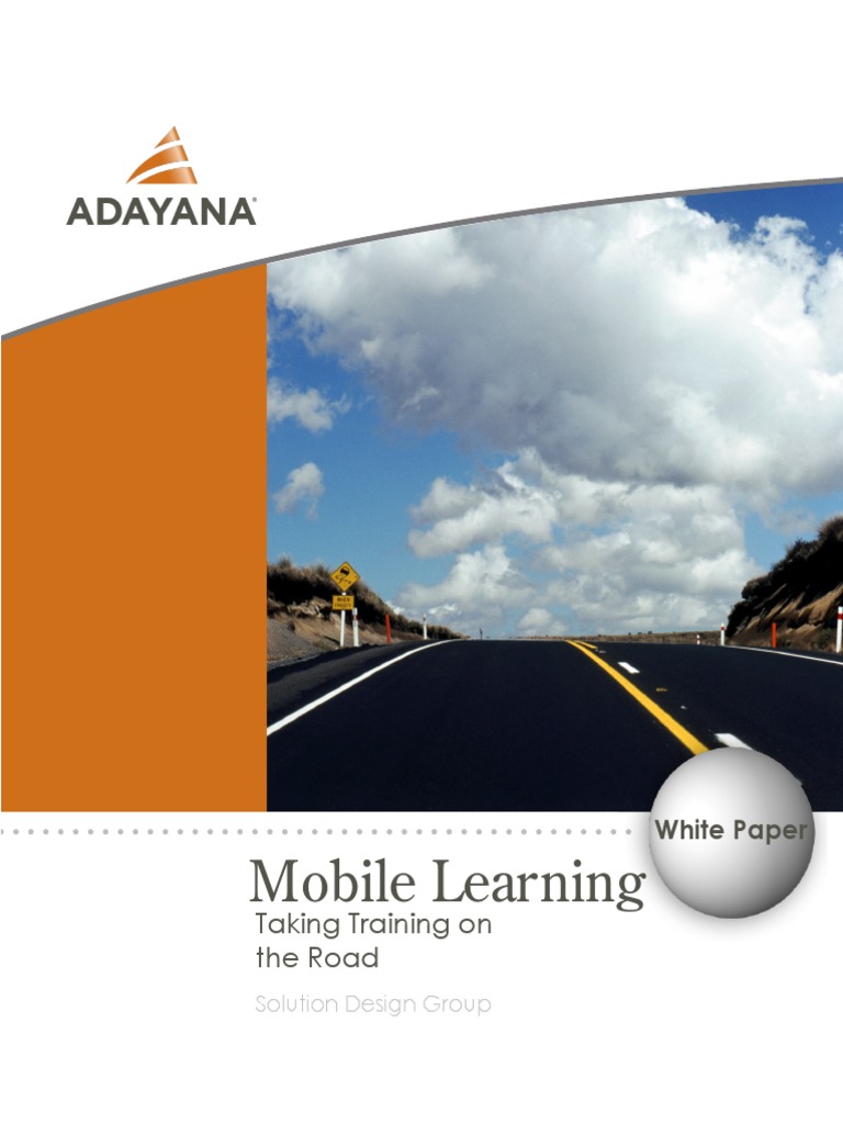 Mobile Learning: Taking Training On The Road | PDF | Educational ...