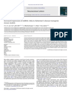 Increased expression of miRNA-146a in Alzheimer’s disease transgenic