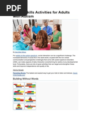 Social Skills Activities for Adults With Autism