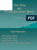 Teori Etika Dan Prinsip Etis Dalam Bisnis