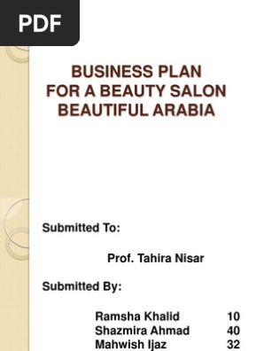Business Plan for a Beauty Salon
