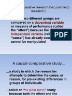 Causal Comparative Study1