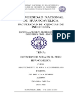 DOTACION DE AGUA HVCA - PERU (R.N.E)