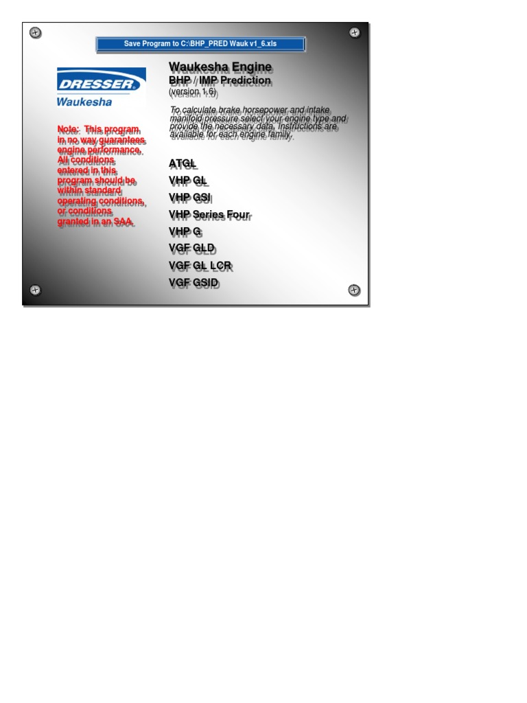 Waukesha F3521gl Engine Manual