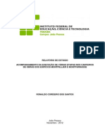 Relatório de Estágio Modelo PDF