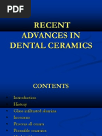 Recent Advances in Dental Ceramics