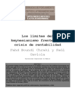 Los límites del keynesianismo frente a la crisis de rentabilidad