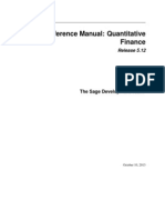 Sage Reference Manual: Quantitative Finance