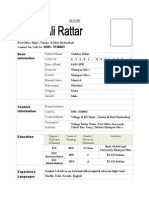 Mehar Ali - CV