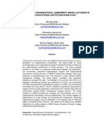 Factors Affecting Organizational Commitment Among Lecturers in Higher Educational Institution in Malaysia PDF