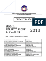 Chemistry Perfect Score X A Plus Module 2013