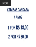 Camisas Dandara