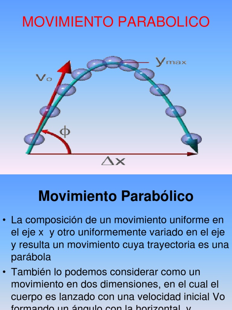 Ejercicios de Movimiento Parabólico | PDF