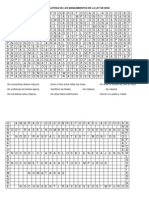 Sopa de Letras Mandamientos