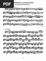 Sicilienne And Rigaudon Violin
