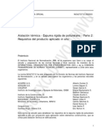 NCh2727-2 - Of2003 Aislación Térmica - Espuma Rígida de Poliuretano - Parte 2 Requisitos Del Producto Aplicado in Situ PDF