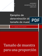 Ejemplos de tamaño de muestra