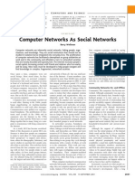 Computer Networks As Social Networks: Omputersand Cience