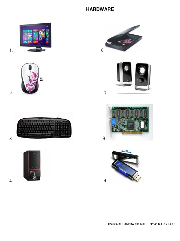 Hardware List for Jessica Cid Buret | PDF