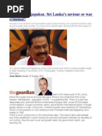 Mahinda Rajapaksa Sri Lanka's Saviour or War Criminal