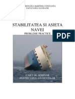 Stabilitatea Si Asieta Navei - Caiet de Seminar PDF