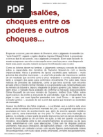 de mensalões, choques entre os poderes e outros choques...
