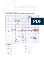 Referencial Cartesiano - Representação de Pontos No Plano - Matemática - 7.º Ano