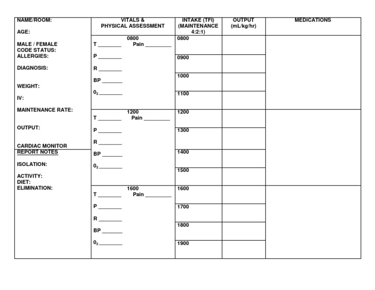 Clinical Patient Worksheet | PDF