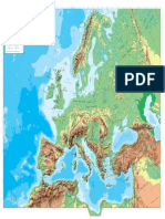 Mapa Fisico de Europa