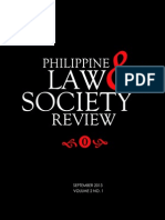 Philippine Law and Society Vol 2, No. 1