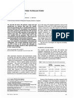 Knee Function After Pallectomy