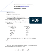 Integracion Funciones Racionales Seno Coseno