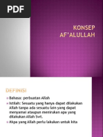 Konsep Af'alullah