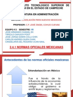 2.4 Normas Oficiales Mexicanas