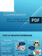 Listening Skill 9 - Almost Negative Expressions