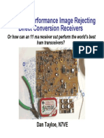 Very High Performance Image Rejecting Direct Conversion Receivers