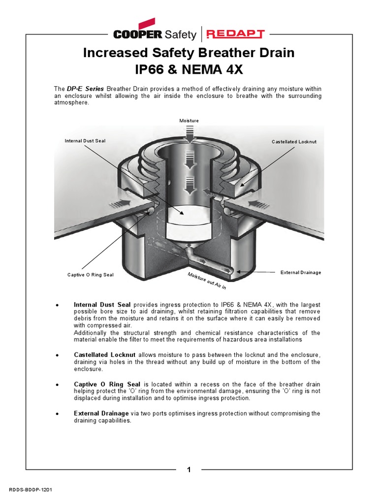 Data Sheet Increased Safety Dpe Breather Drain 0912 PDF PDF