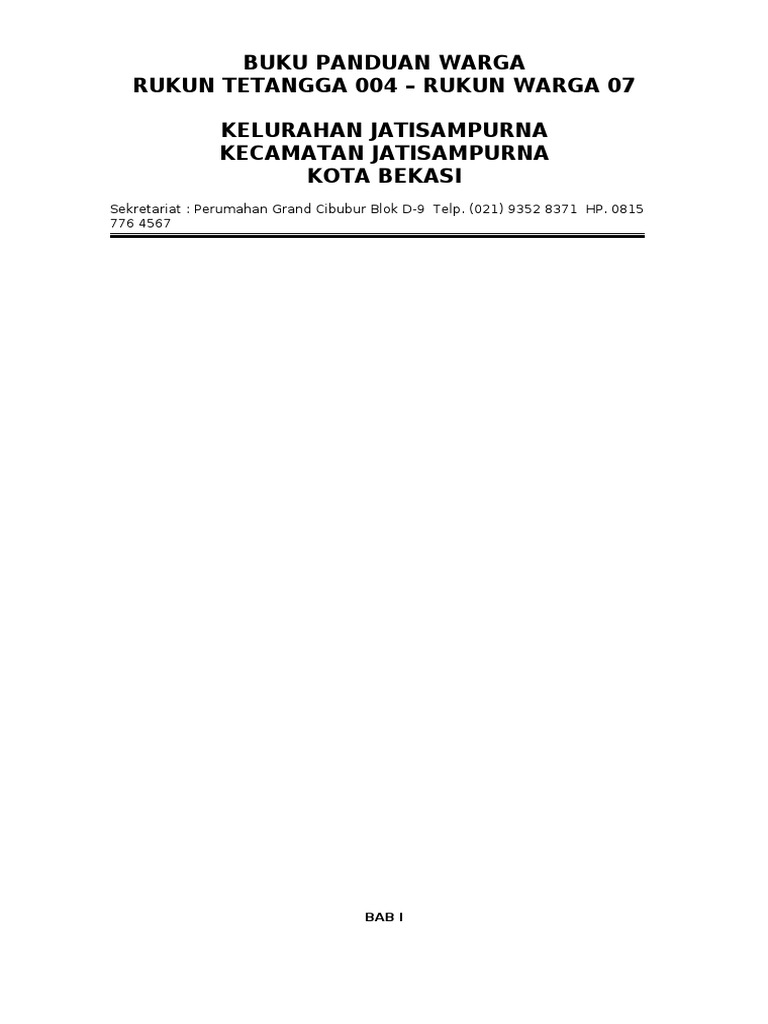 Buku pedoman warga RT07RW08.doc