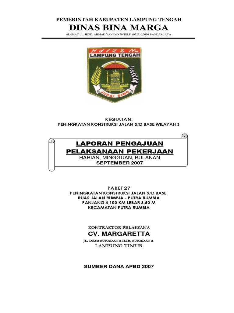 Laporan Mingguan Xls