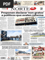 Periódico Norte de Ciudad Juárez 28 de Octubre de 2013