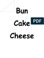 Bun Cake Cheese