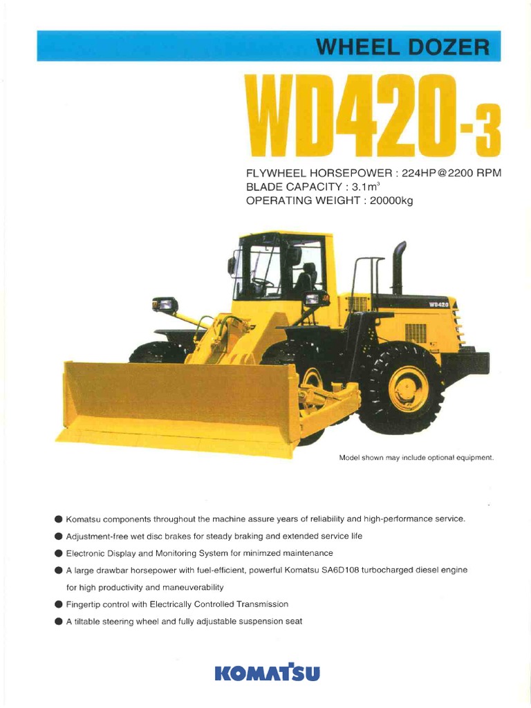 Wheel - Dozers - WD420-3 PDF | PDF