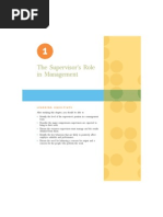 Supervisors Role in Management PDF