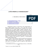 Homosexualidad. Preámbulo ético-moral