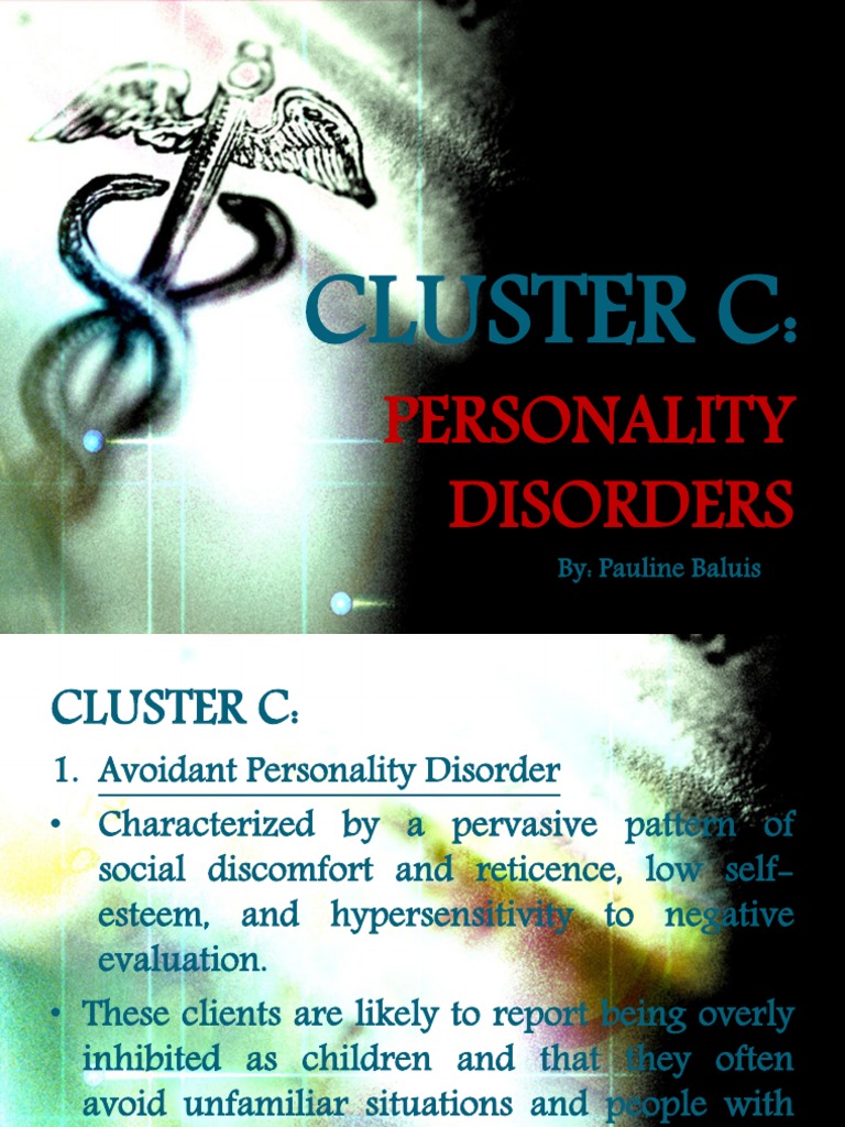 Overview of Cluster C Personality Disorders | PDF | Personality ...